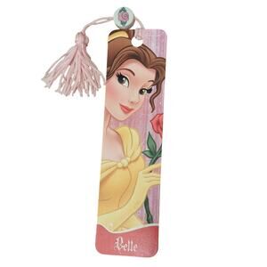 Vtg Beauty and the Beast Bookmark with Bead - Belle Disney